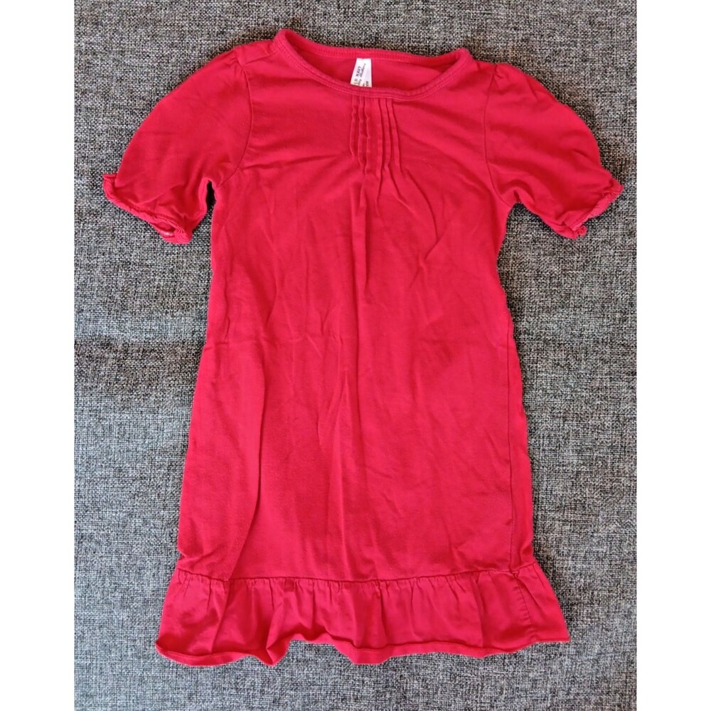 Old Navy Dress 2T Red Ruffle Short Sleeve Tie Waist